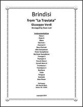 Brindisi Concert Band sheet music cover